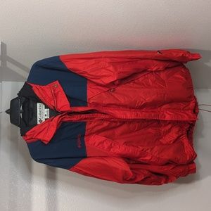 VTG Columbia Red Windbreaker Men's Size Large